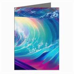 Waves Ocean Sea Tsunami Nautical Nature Water Greeting Cards (Pkg of 8)