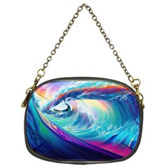 Waves Ocean Sea Tsunami Nautical Nature Water Chain Purse (two Sides)