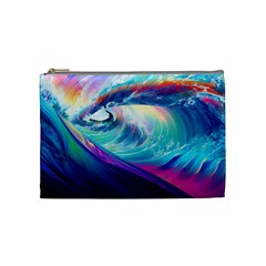 Waves Ocean Sea Tsunami Nautical Nature Water Cosmetic Bag (Medium)