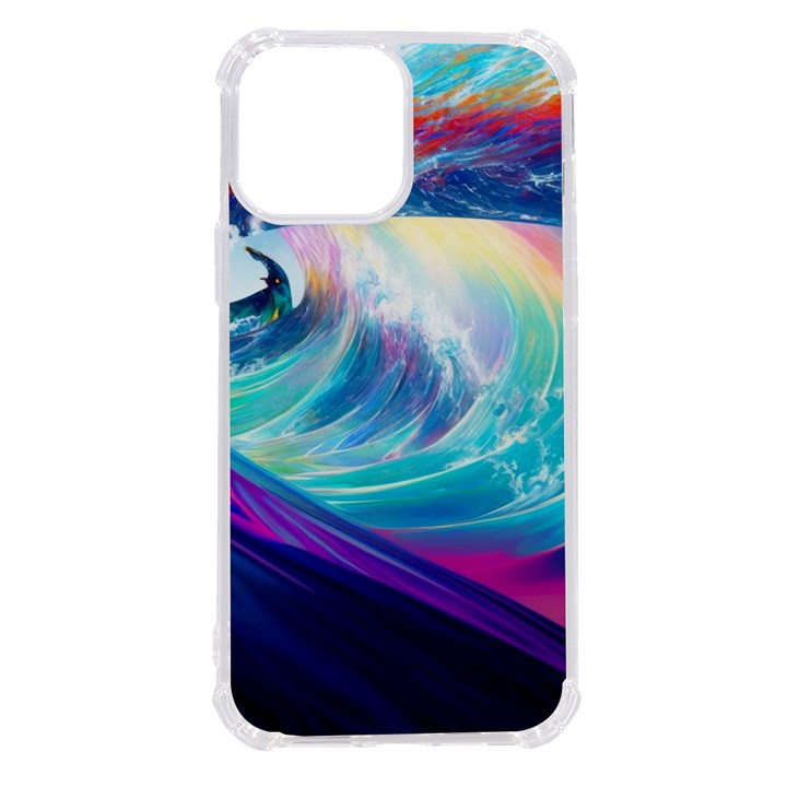 Waves Ocean Sea Tsunami Nautical Nature Water iPhone 13 Pro Max TPU UV Print Case