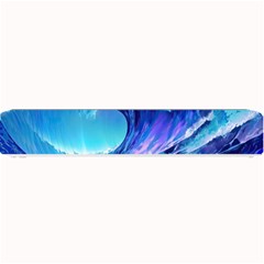 Tsunami Tidal Wave Ocean Waves Sea Nature Water Blue Small Bar Mat by uniart180623