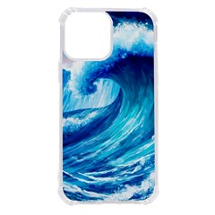 Tsunami Tidal Wave Ocean Waves Sea Nature Water Blue Painting Iphone 13 Pro Max Tpu Uv Print Case by uniart180623