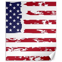 Flag Usa Unite Stated America Canvas 8  X 10 