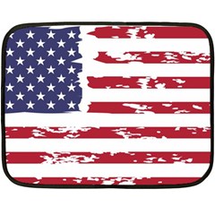 Flag Usa Unite Stated America Two Sides Fleece Blanket (mini) by uniart180623