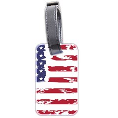 Flag Usa Unite Stated America Luggage Tag (two Sides) by uniart180623