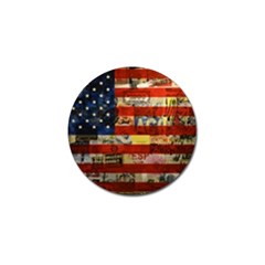 Usa Flag United States Golf Ball Marker (4 Pack) by uniart180623