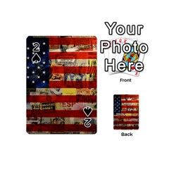 Usa Flag United States Playing Cards 54 Designs (mini) by uniart180623