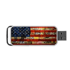 Usa Flag United States Portable Usb Flash (one Side) by uniart180623