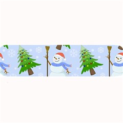 New Year Christmas Snowman Pattern, Large Bar Mat by uniart180623