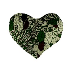 Texture Ornament Pattern Seamless Paisley Standard 16  Premium Heart Shape Cushions by uniart180623