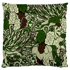 Texture Ornament Pattern Seamless Paisley Large Premium Plush Fleece Cushion Case (one Side)