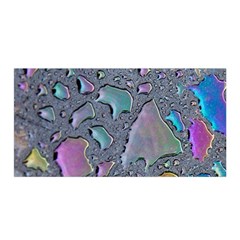 Glass Drops Rainbow Satin Wrap 35  X 70  by uniart180623