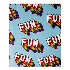 Fun Word Inscription Rainbow Pattern Shower Curtain 60  X 72  (medium)  by uniart180623
