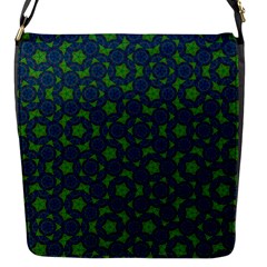 Green Patterns Lines Circles Texture Colorful Flap Closure Messenger Bag (s) by uniart180623