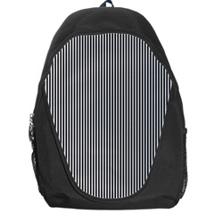 Stripe Line Pattern Black Lines Backpack Bag