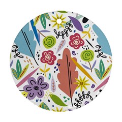 Flower Spring Ornament (round)