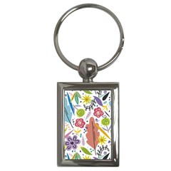 Flower Spring Key Chain (rectangle) by Ravend