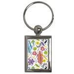 Flower Spring Key Chain (Rectangle) Front