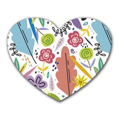 Flower Spring Heart Mousepad