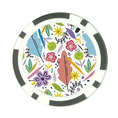 Flower Spring Poker Chip Card Guard