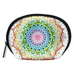 Mandala Pattern Rainbow Pride Accessory Pouch (medium)