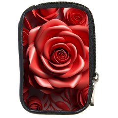 Roses Flowers Plant Compact Camera Leather Case