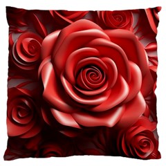 Roses Flowers Plant Large Cushion Case (two Sides)