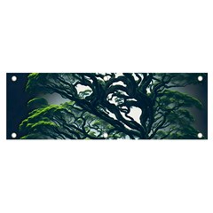 Tree Leaf Green Forest Wood Natural Nature Banner And Sign 6  X 2 