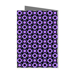 Mazipoodles Purple Donuts Polka Dot  Mini Greeting Cards (pkg Of 8) by Mazipoodles