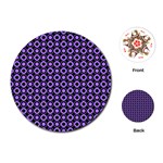 Mazipoodles Purple Donuts Polka Dot  Playing Cards Single Design (Round) Front
