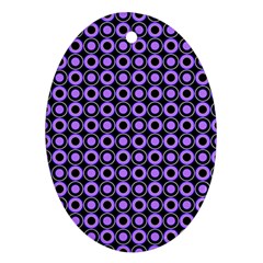 Mazipoodles Purple Donuts Polka Dot  Oval Ornament (two Sides) by Mazipoodles