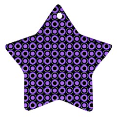 Mazipoodles Purple Donuts Polka Dot  Star Ornament (two Sides)