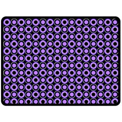 Mazipoodles Purple Donuts Polka Dot  Fleece Blanket (large) by Mazipoodles