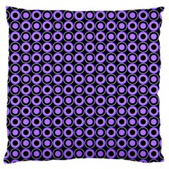 Mazipoodles Purple Donuts Polka Dot  Large Cushion Case (one Side) by Mazipoodles
