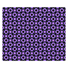 Mazipoodles Purple Donuts Polka Dot  Premium Plush Fleece Blanket (small)