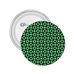 Mazipoodles Green Donuts Polka Dot 2 25  Buttons by Mazipoodles