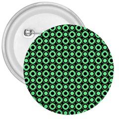 Mazipoodles Green Donuts Polka Dot 3  Buttons