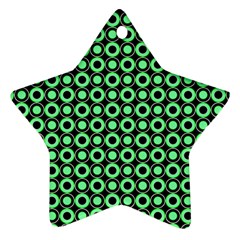 Mazipoodles Green Donuts Polka Dot Ornament (star)