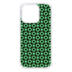 Mazipoodles Green Donuts Polka Dot Iphone 14 Pro Tpu Uv Print Case by Mazipoodles