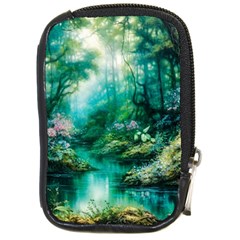 River Stream Flower Nature Compact Camera Leather Case