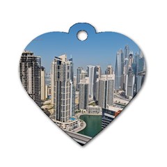 Building Sea Architecture Marina Dog Tag Heart (two Sides)