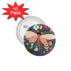 Bug Nature Flower Dragonfly 1 75  Buttons (10 Pack) by Ravend
