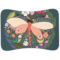 Bug Nature Flower Dragonfly Velour Seat Head Rest Cushion