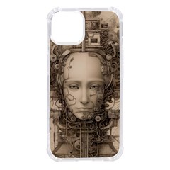 Cyborg Robot Future Drawing Poster Iphone 14 Tpu Uv Print Case by Ravend