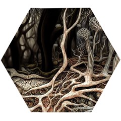 Tree Nature Landscape Forest Wooden Puzzle Hexagon by Ravend