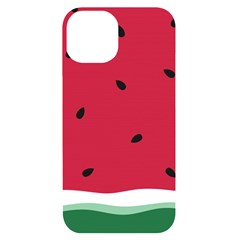 Minimalist Summer Watermelon Wallpaper Iphone 14 Black Uv Print Case