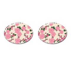 Floral Vintage Flowers Cufflinks (oval) by Dutashop