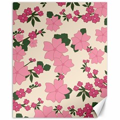 Floral Vintage Flowers Canvas 16  X 20 