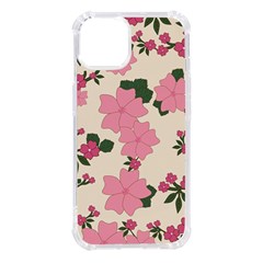 Floral Vintage Flowers Iphone 14 Tpu Uv Print Case by Dutashop