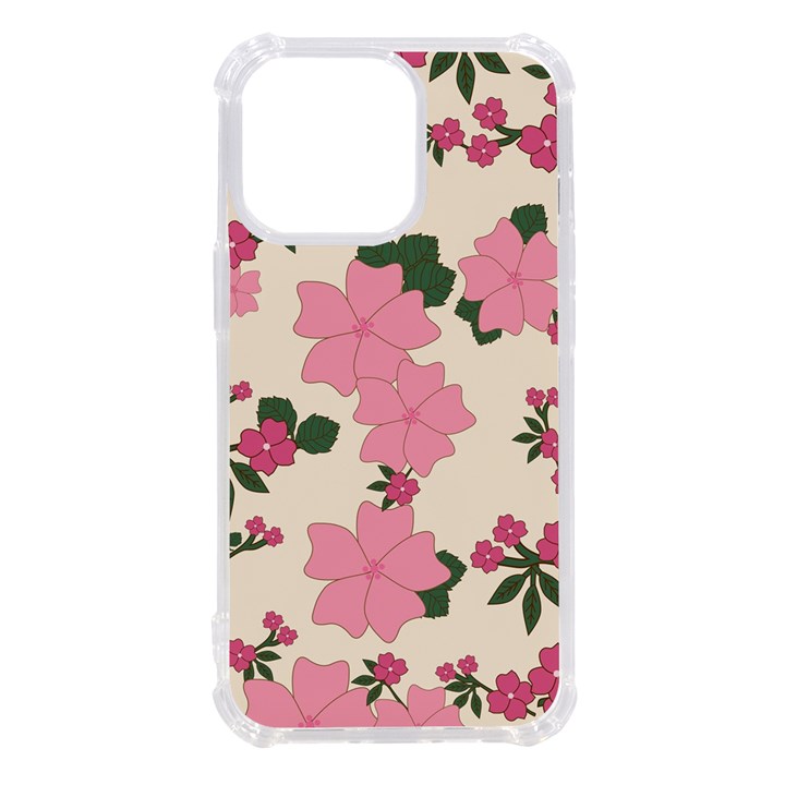 Floral Vintage Flowers iPhone 13 Pro TPU UV Print Case